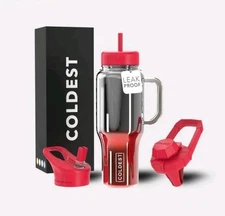 Coldest Limitless Bottle with Handle and 3 Tops Insulated - Fire Nova+ Limitless