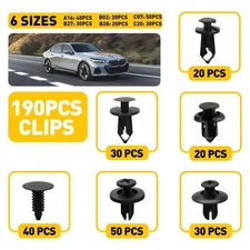 190pcs Auto Body Side Board Panel Retainer Moulding Clip Fastener Fit RAM 1500