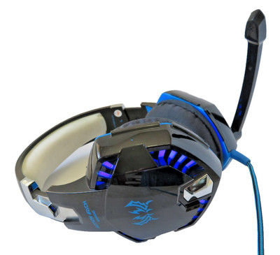 Kotion Each G2000 Pro Over-Ear Gaming wired Headset w/ LEDs & Mic Blue No Vinyl