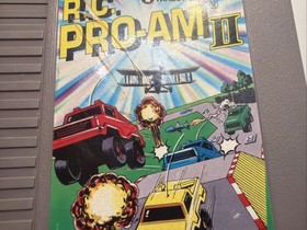R.C. Pro-AM II 2 Nintendo NES +Dustcover Tested Authentic CLEAN