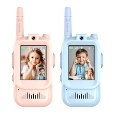 Walkie Talkies for , Video Walkie Talkies 2 Pack with Screen Display, Recharg...
