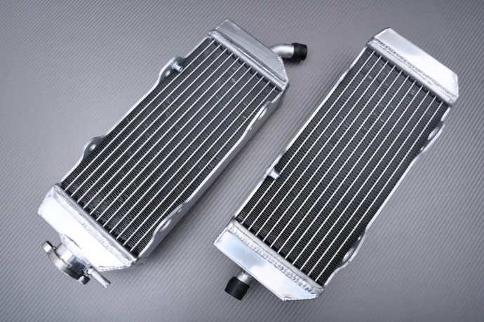 Radiateurs eau racing ultra-renforcés pour moto cross KTM SX 525 2003-2006 en aluminium soudé TIG