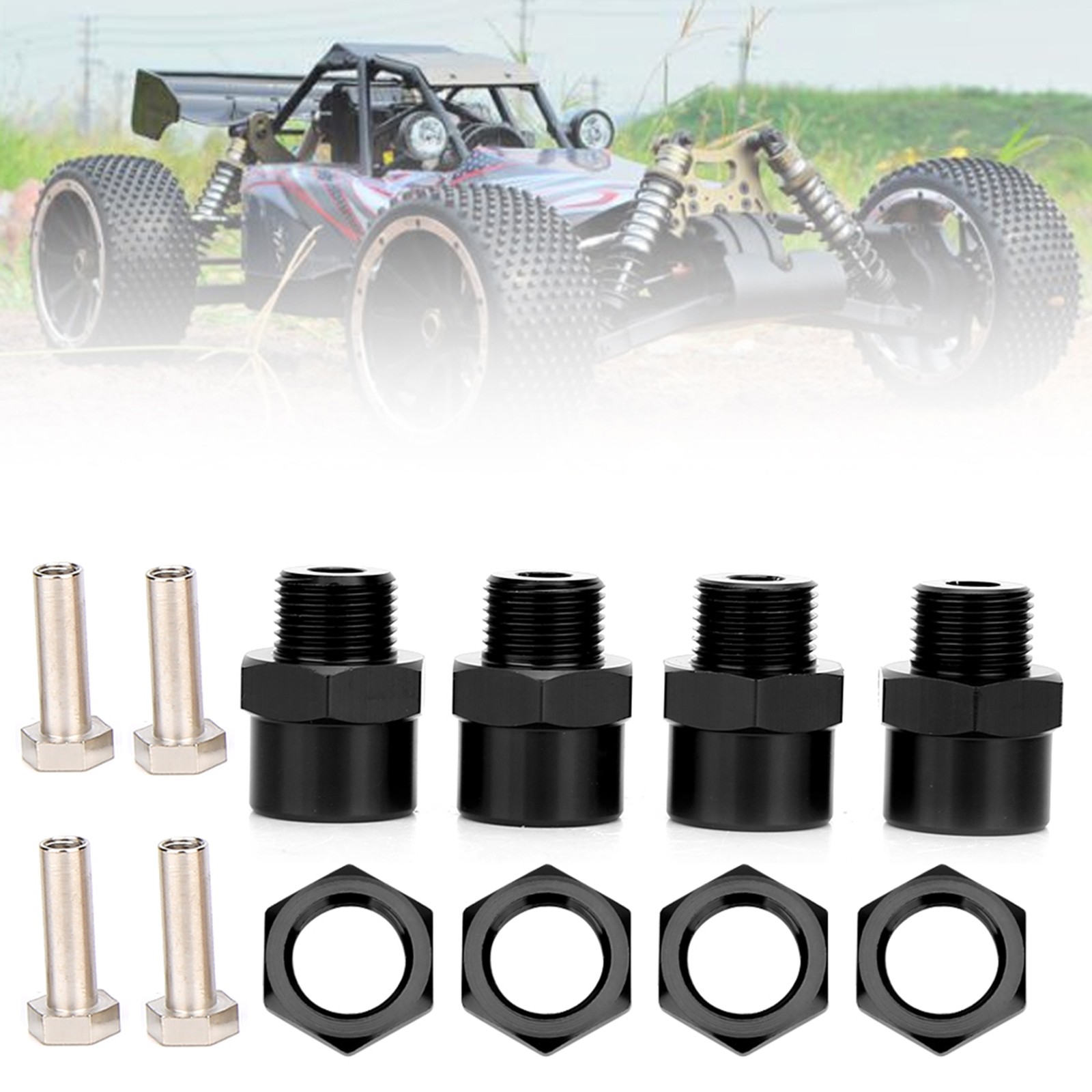 RC Car 12mm To 17mm Wheel Hex Conversion Adapter Accessories For Sakura BA