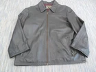 Wested Leather Jacket Mens Large Brown Real Zip UK Casual Bomber Coat