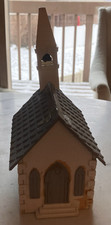 Vintage Bachmann Plasticville Church Grey Building Train Trackside GUC O/S