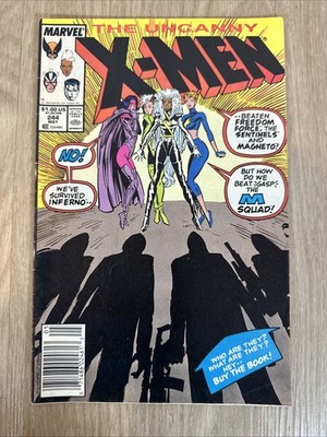 Uncanny X-Men #244 Newsstand F/VF Marvel 1989 1st App Jubilee Chris Claremont