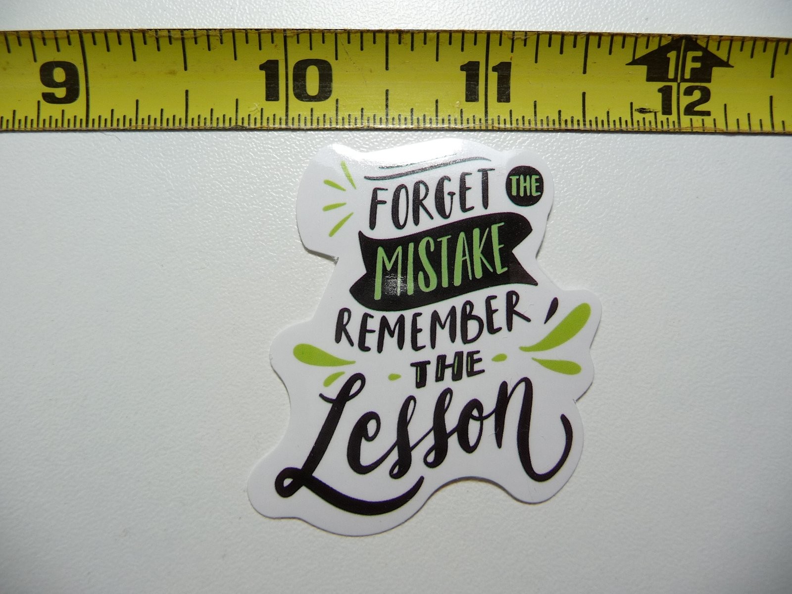 Learn from Mistakes Motivational Decal Sticker