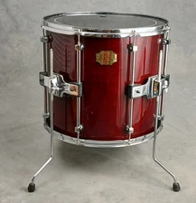 PREMIER SIGNIA 18" CHERRY FINISH FLOOR TOM DRUM, NICE! RARE!