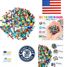 250g COE90 Millefiori Glass for Fusing Glass No-Hole Millefiori Glass Beads for