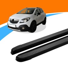 Trittbretter passend für Opel Mokka ab Baujahr 06/2012-08/2016 MAJA Schwarz mit 