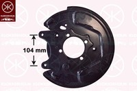 Klokkerholm Spritzblech Bremsscheibe Hinten Rechts FüR Toyota Corolla
