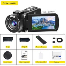 Handheld Vlogging Camera 1080P 24MP Infrared Night Vision