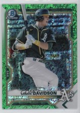 2021 Bowman Green Mini-Diamond Refractor 16/99 Logan Davidson #BCP-115 19b4