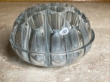 Vintage Glass Flower Frog 19 Holes 5.5" x 3  - Weighs 2.5 Pounds    