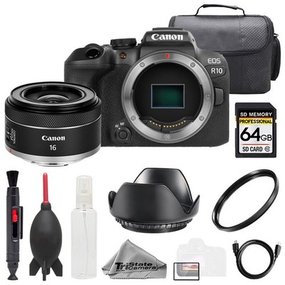 Canon EOS R10 + RF 16mm f/2.8 STM Lens +64GB+ UV Filter- Basic Kit