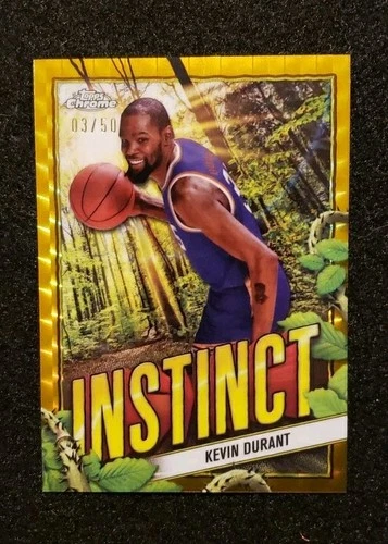 2024 Topps Chrome Basketball Gold Refractor Kevin Durant #INS-8
