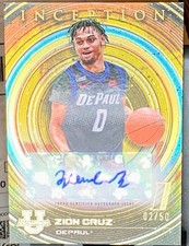 2023 Bowman University Inception Zion Cruz 1st Prospect Auto Gold 02/50