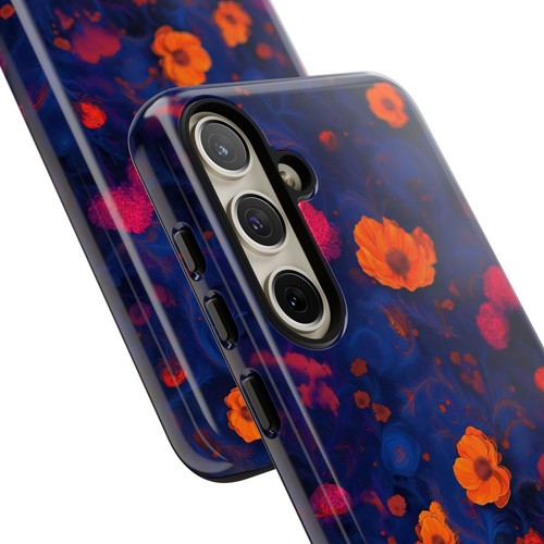 Blue Floral Phone Case, Tough Phone Case, Cute Phone Cover, Unique Gift For Her - 第 201/273 張圖片