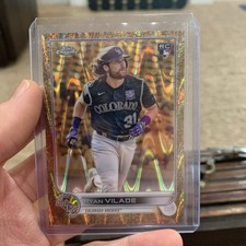 2022 Topps Chrome Gilded 149 Ryan Vilade Raywave Gold Ref Rc/25