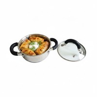 Kochtopf Fleischtopf Mit Deckel Mini 12Cm 500Ml Edelstahl Induktion