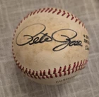Pete Rose Autographed Signed National League Baseball Reds Phillies Expos