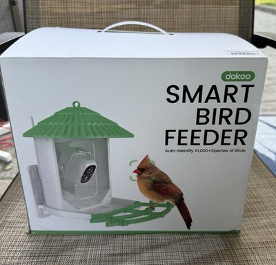 Dokoo Smart Bird Feeder with Camera Solar Powered Auto Capture AI Identification