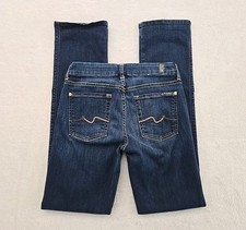 7 For All Mankind Kimmie Straight Leg Jeans Womans Sz 27 USA Preppy Minimalist