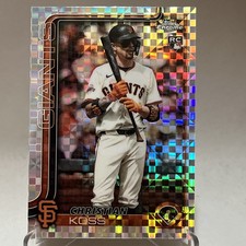 2025 TOPPS CHROME UPDATE CHRISTIAN KOSS ROOKIE X-FRACTOR