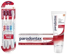 Parodontax Gum Care Toothbrush  3  75g Fluoride Toothpaste  Daily Protection