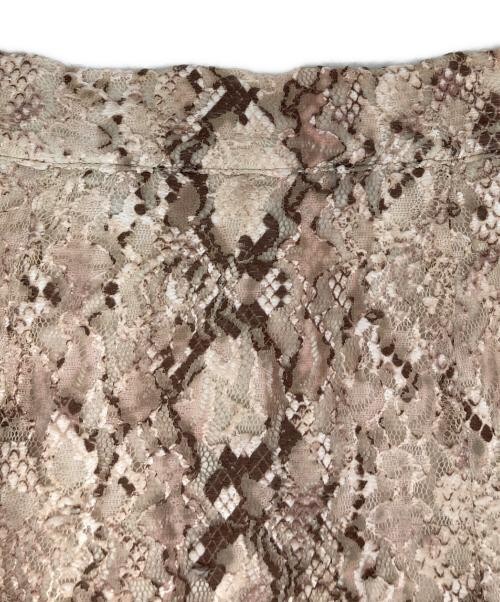 Ameri Python Beige Lace Skirt Polyester Used - image 3