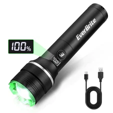 EverBrite 1000 Lumens Rechargeable LED Flashlight 4 Modes Super Bright Zoomable