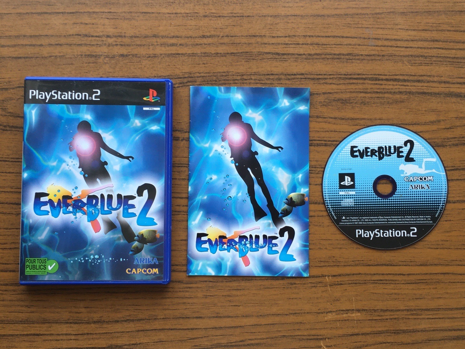 EVERBLUE 2 - CAPCOM ARIKA sur Playstation 2 PS2 - Version FR intégrale - Complet