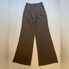 Princess Polly Wide-Leg Tailored Trousers   Brown   US 2 AU 6 / EU 34   NWT