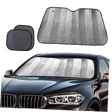 Bonus Car Window Shade, Car Sun Shade Keeps Vehicle Windshield Sun Shade