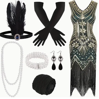 Gatsby Black Dress Costumes for Women for sale | eBay Gatsby Black Dress Costumes for Women for sale | eBay