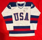Al Michaels USA Olympics Hockey Autographed Custom Jersey Believe Miracles? JSA