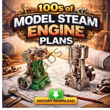 Model Steam Engine Plans Download DIY Build Drawings Blueprints Instant Access