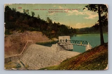 Antique Alabama Postcard BIRMINGHAM Lake Purdy Dam Water Supply 1911