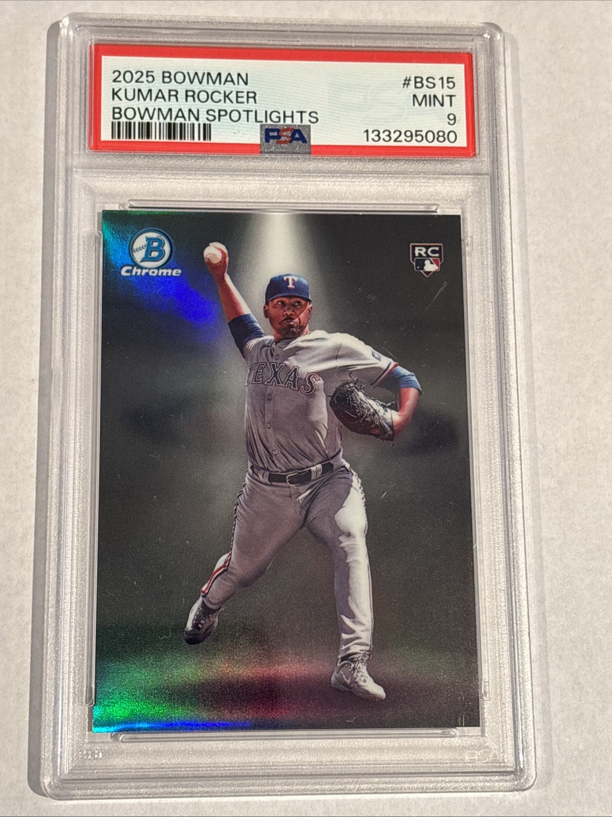 Kumar Rocker Rangers 2025 Bowman - Bowman Spotlights #BS15 PSA 9