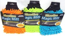 Microfibre Magic Mitt Car Wash Cleaning Glove Dusts Scrubs Polishes Super Absorb
