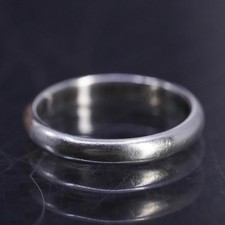 size 3.5, vintage sterling silver 925 handmade ring wedding band