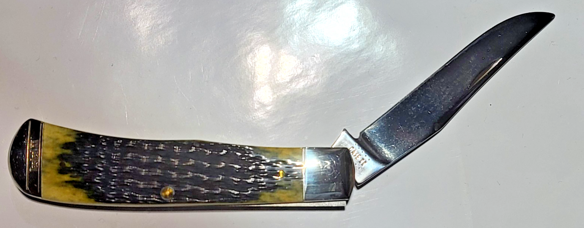 Case XX Tony Bose Olive Green Bone Russell Jig Backpocket TB 61546