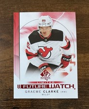 2024-25 SP Authentic Future Watch Limited Red Rookie #108 Graeme Clarke Devils
