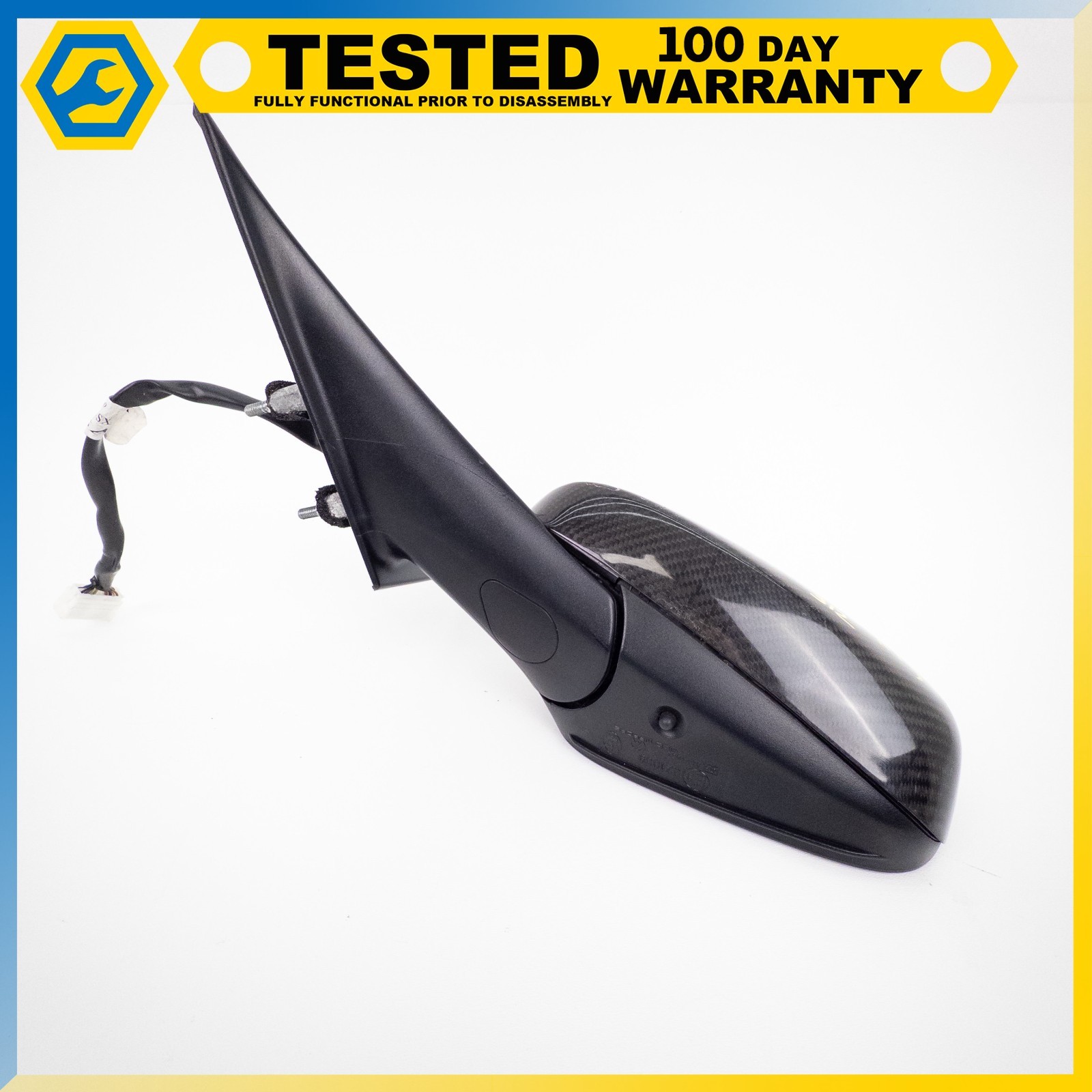 FOR PARTS 08-19 MASERATI GRANTURISMO LEFT SIDE REAR VIEW DOOR MIRROR CARBON OEM