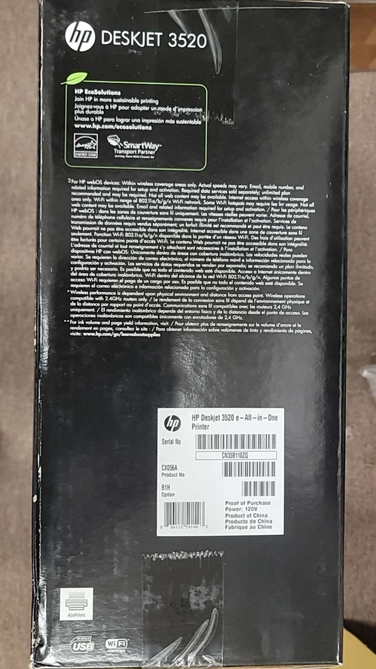 HP - Deskjet 3520 WLAN All-in-One Drucker - Bild 2 von 2