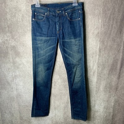 Acne Jeans Hex Lake Jeans Mens Size 30X32 Blue Dark Wash Denim Straight Leg 