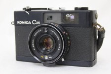 Konica KONICA C35 Black HEXANON 38mm F2.8 Compact Film Camera Japan