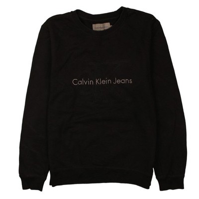 Schwarzer Pullover Sweatshirt Herren UK Größe M Calvin Klein Jeans