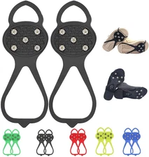 Universal Non-Slip Gripper Spikes, New Gripper Shoe Grips for Ice Sports, Tracti