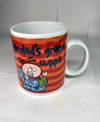 Vintage Kaugummi Groovy Grandads Grand Cuppa Kaffee/Tee Becher 2001 Carlton Karten